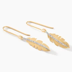 Histoire d'Or Boucles D'oreilles Pendantes Paola Or Jaune Diamant Sale
