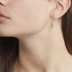 Histoire d'Or Boucles D'oreilles Pendantes Paola Or Jaune Diamant Sale