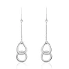 Histoire d'Or Boucles D'oreilles Pendantes Joy Argent Blanc Hot