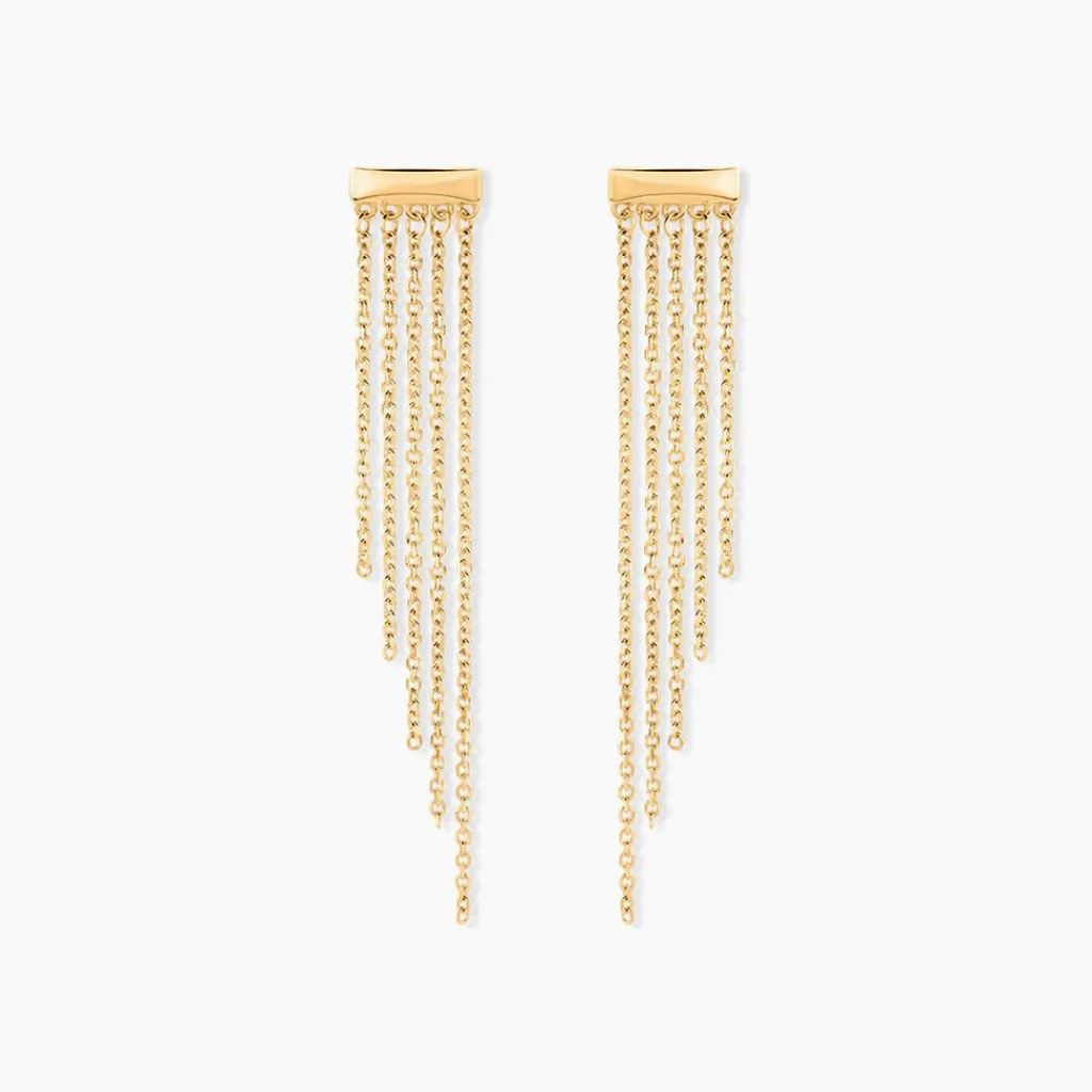 Histoire d'Or Boucles D'oreilles Pendantes Brin D'or Or Jaune Discount