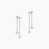 Histoire d'Or Boucles D'oreilles Pendantes Astre Precieux Argent Blanc Oxyde Best