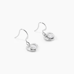 Histoire d'Or Boucles D'oreilles Pendantes Nalan Argent Blanc Oxyde De Zirconium