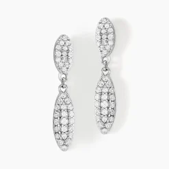 Histoire d'Or Boucles D'oreilles Pendantes Tiwa Argent Blanc Oxyde De Zirconium Online
