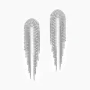 Histoire d'Or Boucles D'oreilles Pendantes Jakarta Argent Blanc
