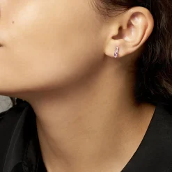 Histoire d'Or Boucles D'oreilles Pendantes Frannie Or Rose Amethyste Et Oxyde Online