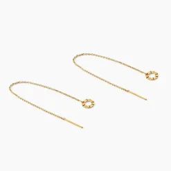 Histoire d'Or Boucles D'oreilles Pendantes Eclats Solaires Or Jaune Online