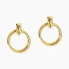 Histoire d'Or Boucles D'oreilles Pendantes Allobrox Acier Dore Sale