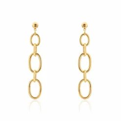 Histoire d'Or Boucles D'oreilles Pendantes Lina Acier Doré