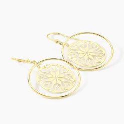Histoire d'Or Boucles D'oreilles Pendantes Rosamund Or Jaune Discount