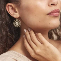 Histoire d'Or Boucles D'oreilles Pendantes Rosamund Or Jaune Discount