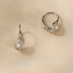 Histoire d'Or Boucles D'oreilles Pendantes Feyza Argent Blanc Oxyde De Zirconium Hot