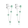 Histoire d'Or Boucles D'oreilles Pendantes Polka Argent Blanc Outlet