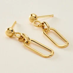 Histoire d'Or Boucles D'oreilles Pendantes Escape Or Jaune New