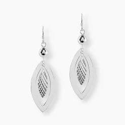 Histoire d'Or Boucles D'oreilles Pendantes Lucinda Argent Blanc Clearance