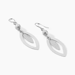 Histoire d'Or Boucles D'oreilles Pendantes Lucinda Argent Blanc Clearance
