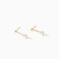Histoire d'Or Boucles D'oreilles Pendantes Goutte De Zirconium or jaune oxyde Outlet