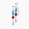 Histoire d'Or Boucles D'oreilles Pendantes Behati Argent Blanc Corail Turquoise