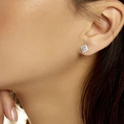 Histoire d'Or Boucles D'oreilles Pendantes Marie-elsa Argent  Oxyde De Zirconium Discount