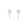 Histoire d'Or Boucles D'oreilles Pendantes Linas Argent Blanc Oxyde De Zirconium