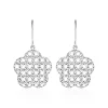 Histoire d'Or Boucles D'oreilles Pendantes Anya Or Blanc