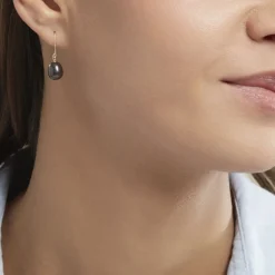 Histoire d'Or Boucles D'oreilles Pendantes Severiane Or Jaune Perle De Culture Hot