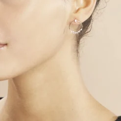 Histoire d'Or Boucles D'oreilles Pendantes Celene Argent Rose Oxyde De Zirconium Discount