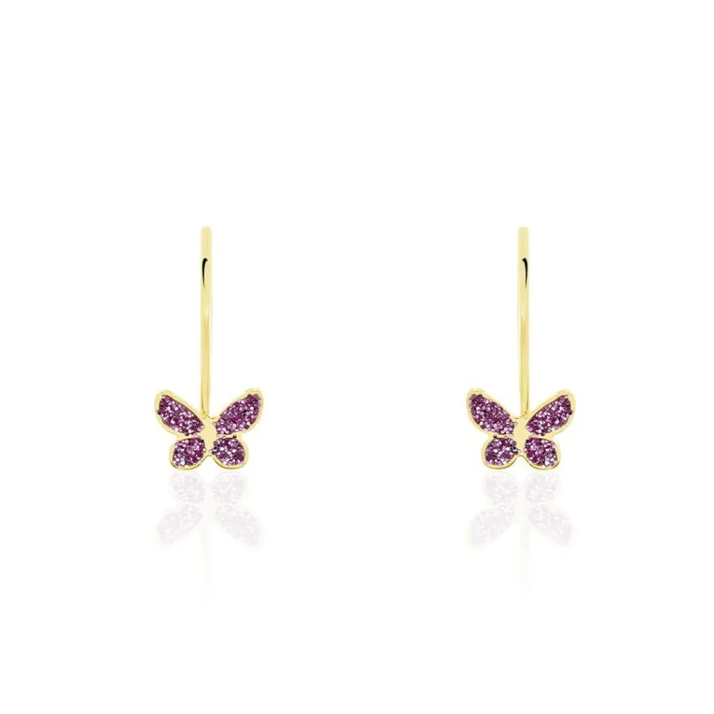 Histoire d'Or Boucles D'oreilles Pendantes Or Jaune Alyssia Best