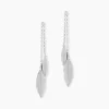 Histoire d'Or Boucles D'oreilles Pendantes Euriell Argent Blanc Discount