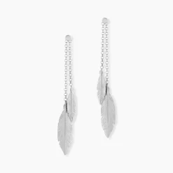 Histoire d'Or Boucles D'oreilles Pendantes Euriell Argent Blanc Discount