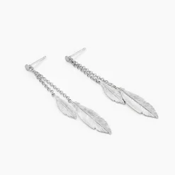 Histoire d'Or Boucles D'oreilles Pendantes Euriell Argent Blanc Discount