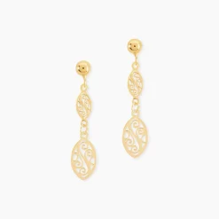Histoire d'Or Boucles D'oreilles Pendantes Artemisia Or Jaune Online