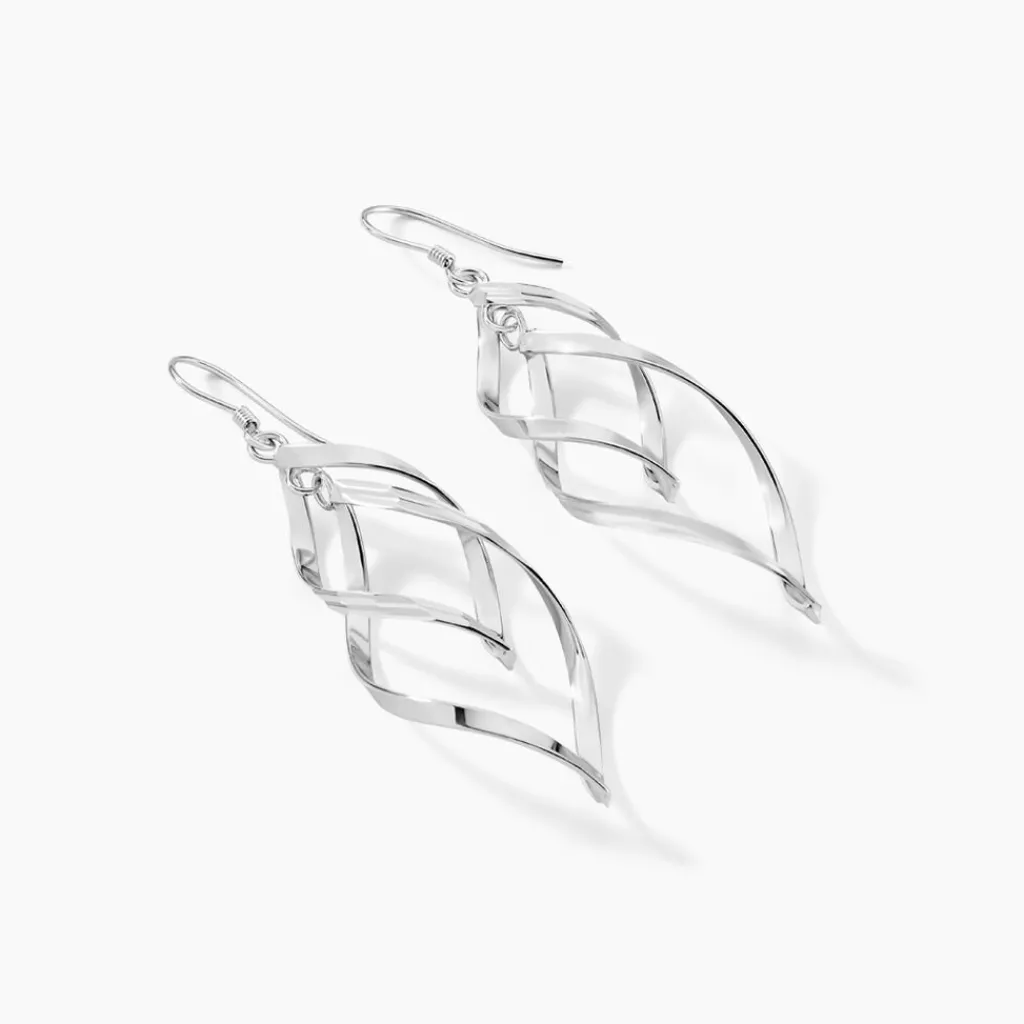 Histoire d'Or Boucles D'oreilles Pendantes Lisi Argent Blanc Online