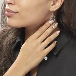 Histoire d'Or Boucles D'oreilles Pendantes Lisi Argent Blanc Online