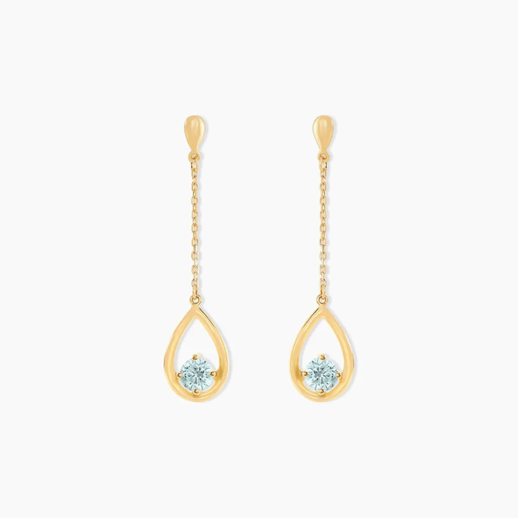 Histoire d'Or Boucles D'oreilles Pendantes Or Jaune Ossian Topaze Outlet