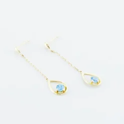 Histoire d'Or Boucles D'oreilles Pendantes Or Jaune Ossian Topaze Outlet