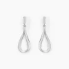 Histoire d'Or Boucles D'oreilles Pendantes Sila Argent Blanc New