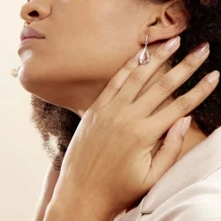 Histoire d'Or Boucles D'oreilles Pendantes Sila Argent Blanc New