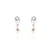Histoire d'Or Boucles D'oreilles Pendantes Anilie Argent Blanc Perle D'imitation
