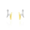 Histoire d'Or Boucles D'oreilles Pendantes Ascagne Or Bicolore Oxyde De Zirconium Best