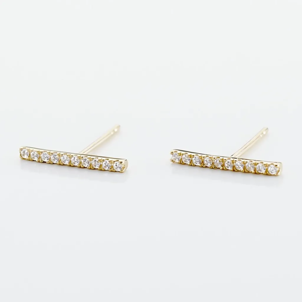 Histoire d'Or Boucles D'oreilles Pendantes Priscilla Or Jaune Oxyde De Zirconium Outlet