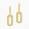 Histoire d'Or Boucles D'oreilles Pendantes Lyre Acier Jaune Sale