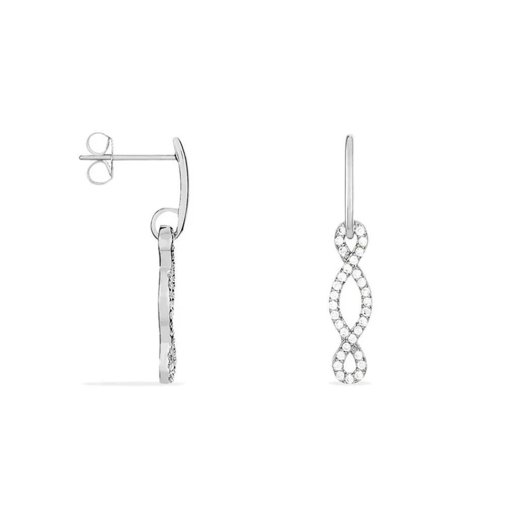 Histoire d'Or Boucles D'oreilles Pendantes Carla Argent Blanc Oxyde De Zirconium Best
