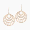 Histoire d'Or Boucles D'oreilles Pendantes Slorane Argent Rose Discount
