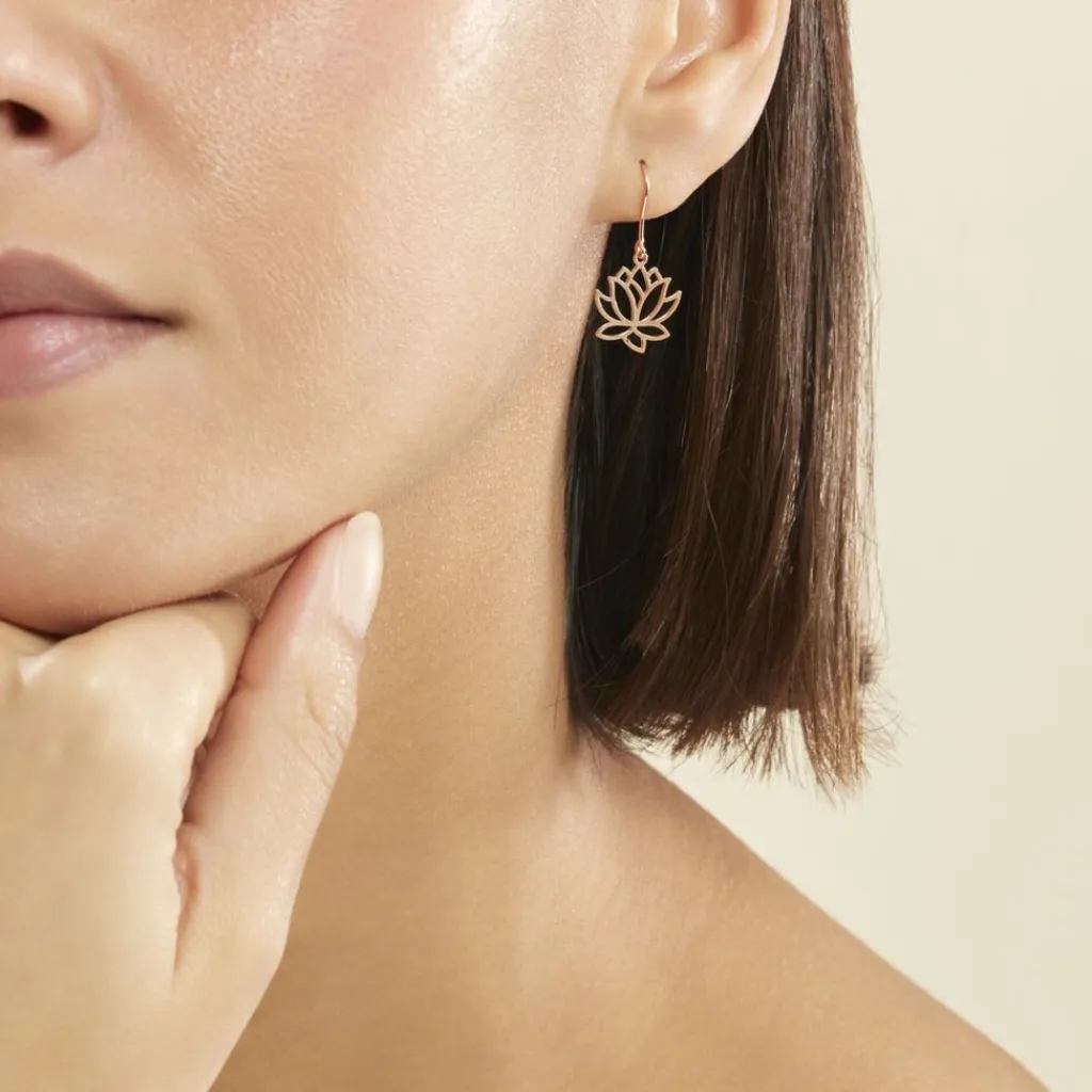 Histoire d'Or Boucles D'oreilles Pendantes Rosita Argent Rose Outlet