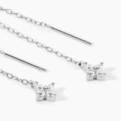 Histoire d'Or Boucles D'Oreilles Pendantes Loryne Argent Blanc Oxyde De Zirconium Online