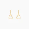 Histoire d'Or Boucles D'oreilles Pendantes Anne-maudae Pendantes Coeurs Or Jaune