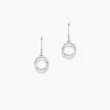 Histoire d'Or Boucles D'oreilles Pendantes Circus Argent Blanc Oxyde De Zirconium Best
