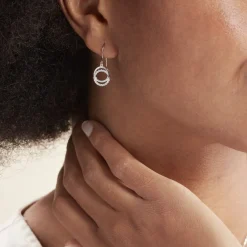 Histoire d'Or Boucles D'oreilles Pendantes Circus Argent Blanc Oxyde De Zirconium Best