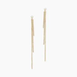 Histoire d'Or Boucles D'oreilles Pendantes Carrine Or Jaune Oxyde De Zirconium Clearance