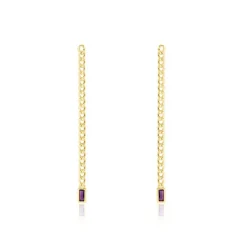 Histoire d'Or Boucles D'oreilles Pendantes Chain Or Jaune Améthyste or jaune améthyste violet Clearance